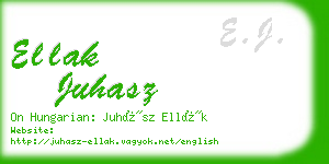 ellak juhasz business card